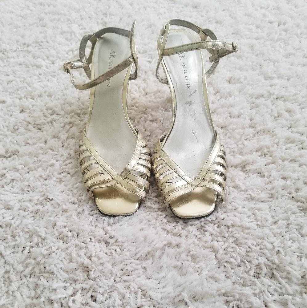 Anne Klein gold sandals